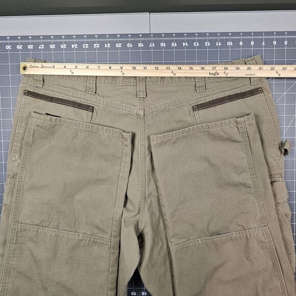 Wrangler Riggs Pants 44x34 Double Knee Cargo Ripstop Canvas Workwear Y2K Biker - Picture 12 of 16